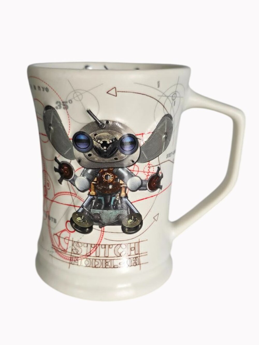 Retired Disney Embossed Stitch Model-03 Tall Coffee Mug
